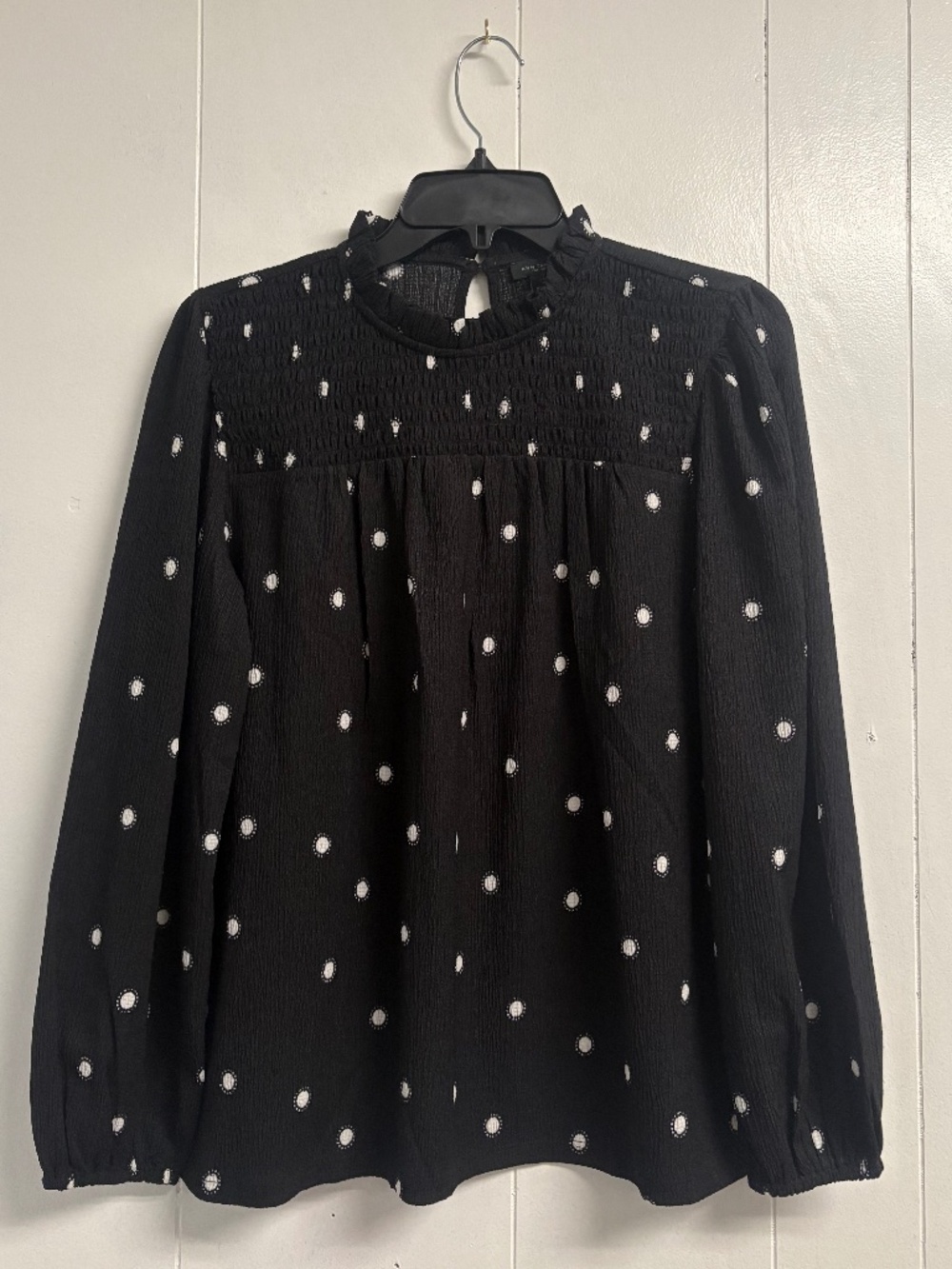Ann Taylor Factory Black Blouse NWT